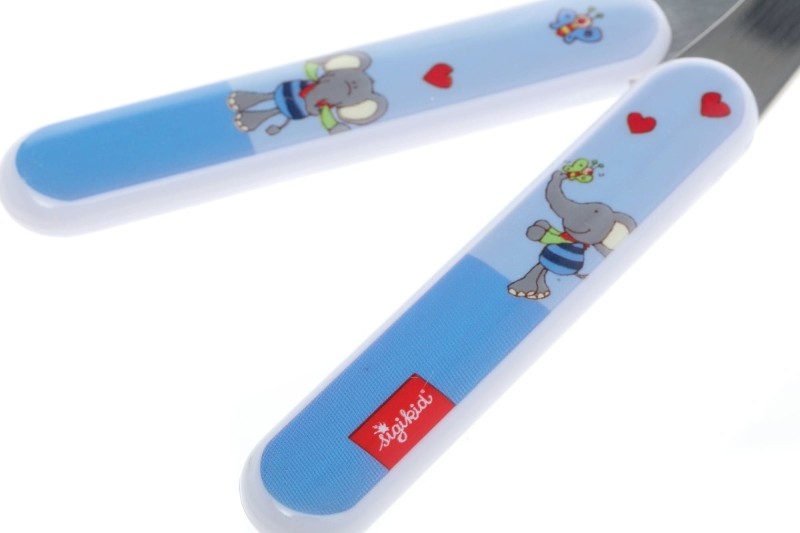 Sztućce dla dzieci widelec i łyżka słonik - sigikid