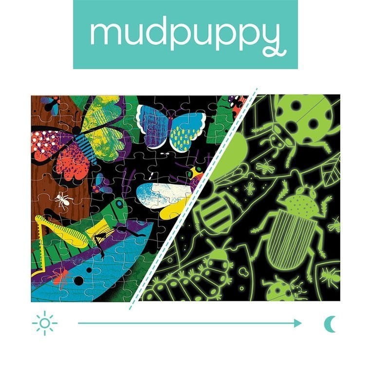 Świecące w Ciemności Puzzle Insekty 100 el. - Mudpuppy