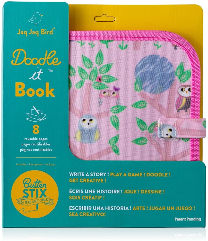 Zmazywalna książeczka z kredą Doodle It Book Owl - Jaq Jaq Bird