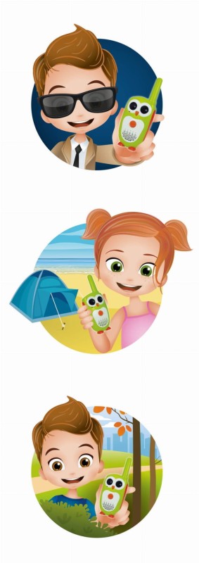 Walkie-Talkie dla dzieci zasięg 2 Km - Buki