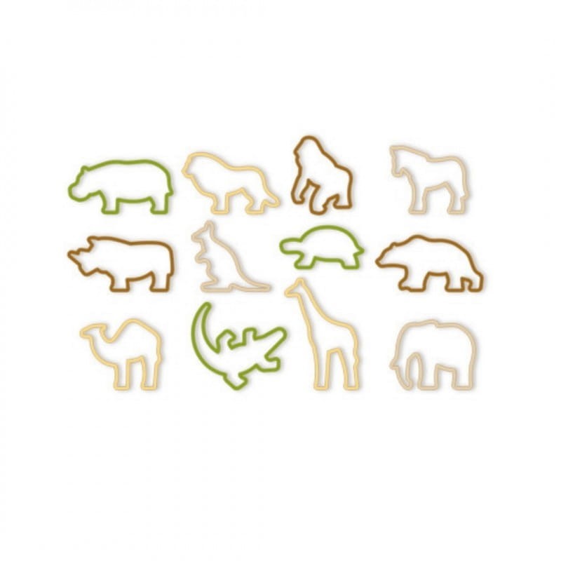 Wykrawacze 12 szt. do Ciasteczek Zwierzątka Zoo - Tescoma
