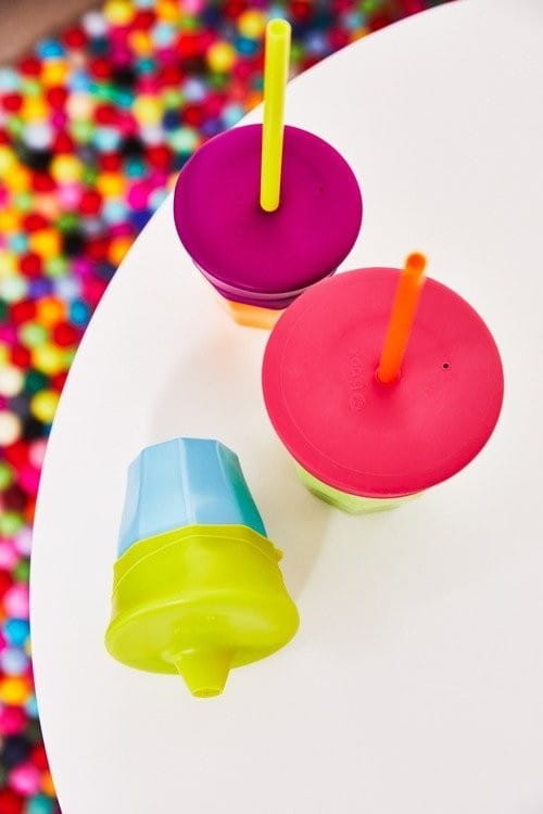 Silikonowe nakładki na kubek + słomka Silicone lids - B.box