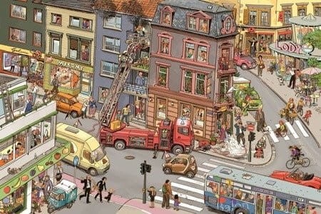 Nasze miasteczko - wielkoformatowa książka obrazkowa picturebook