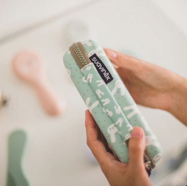 Zestaw do manicure dla niemowląt miętowy Hygge - Suavinex