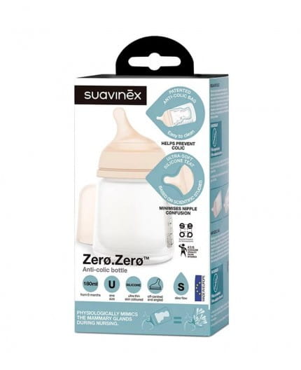 Butelka o wolnym przepływie Zero Zero 180ml - suavinex