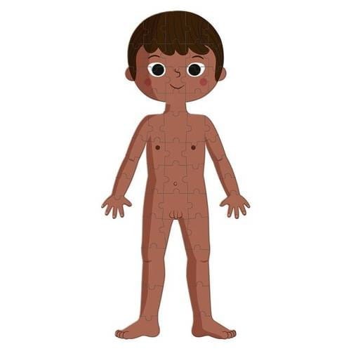 Puzzle edukacyjne dwustronne Ciało człowieka - Janod