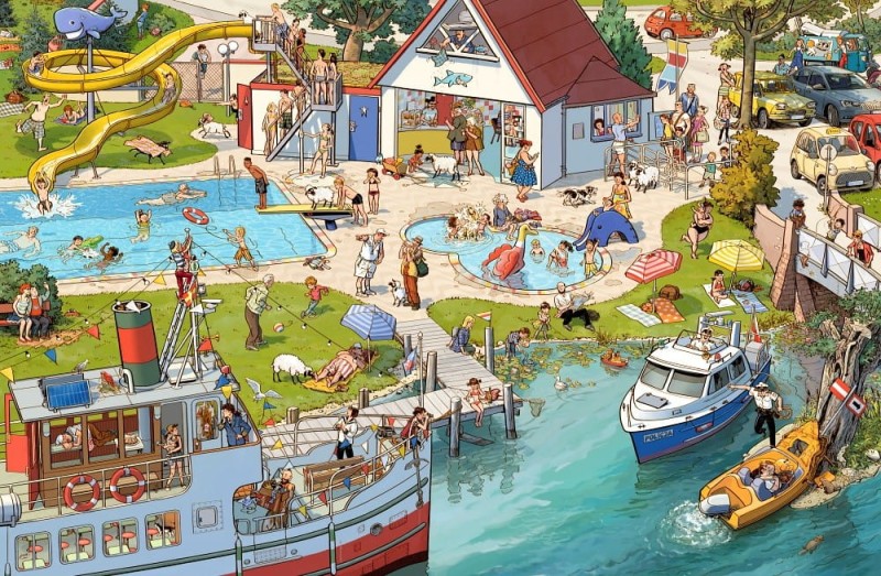 Statki, łodzie, motorówki - wielkoformatowa książka obrazkowa picturebook