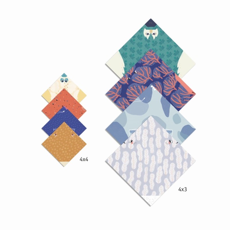 Origami Zwierzęta z Papieru Family - Djeco