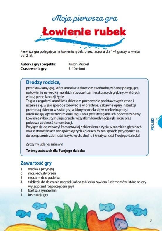 Moja pierwsza gra Łowienie Rybek - Haba