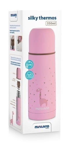 Termos stalowy temp. do 12 godz. 350 ml Rose - Miniland