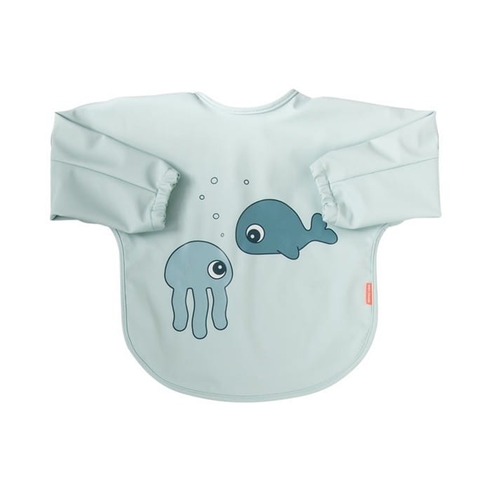 Fartuszek z Rękawami 6-18 mies. Sea Friends Blue - Done by Deer