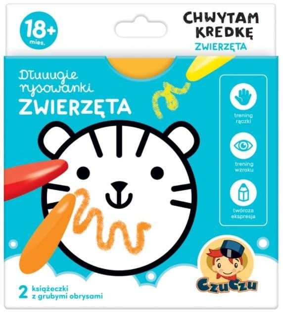 Dłuuugie rysowanki Zwierzęta. Chwytam kredkę