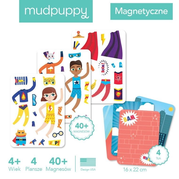 Magnetyczna Układanka w Pudełku Super Dzieciaki - Mudpuppy