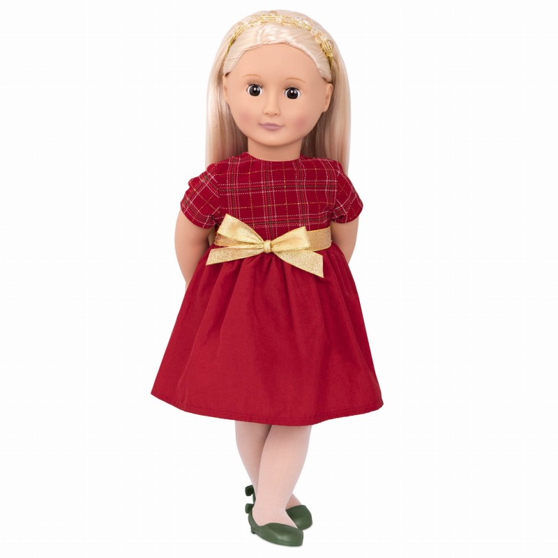 Lalka 46cm w Czerwonej Sukience Bria - Our Generation