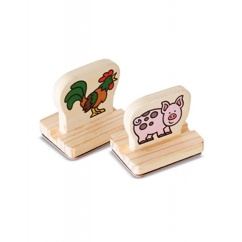 Drewniane stempelki z Uchwytem Farma - Melissa & Doug