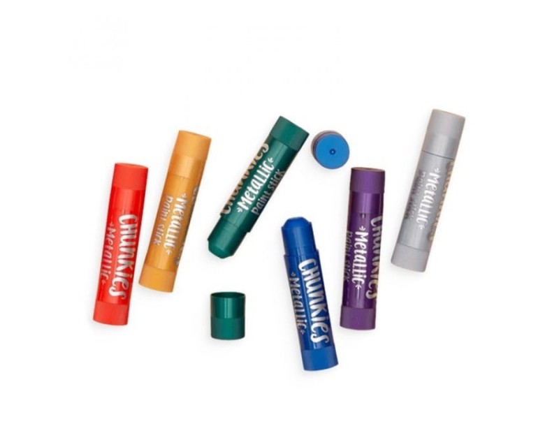 Metaliczne Farby w Kredce 6 szt Chunkies Paint Sticks - Ooly