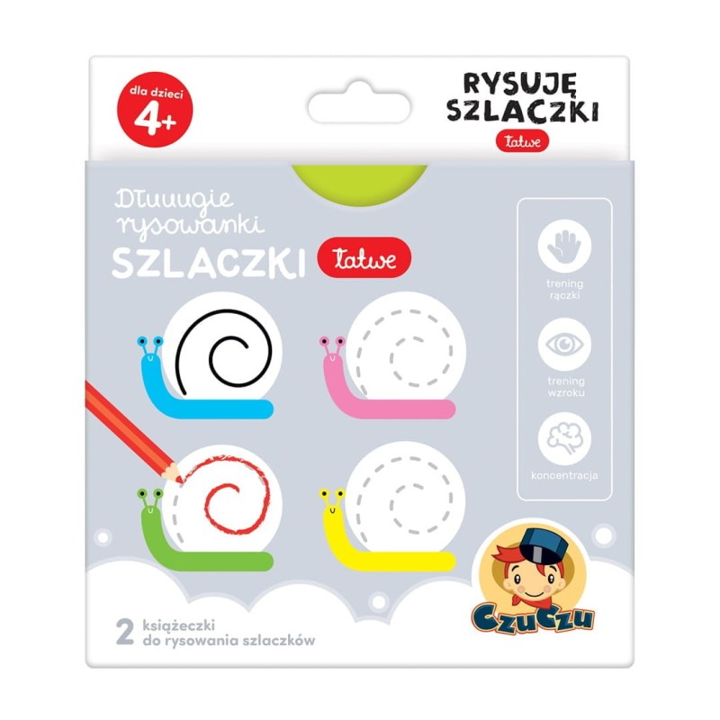 Zestaw 3 rysowanek: kolorowanki DINOZAURY + 2x Szlaczki