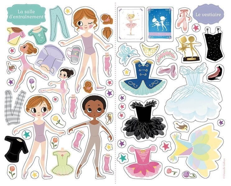 Naklejki z Planszami Tancerki - Auzou