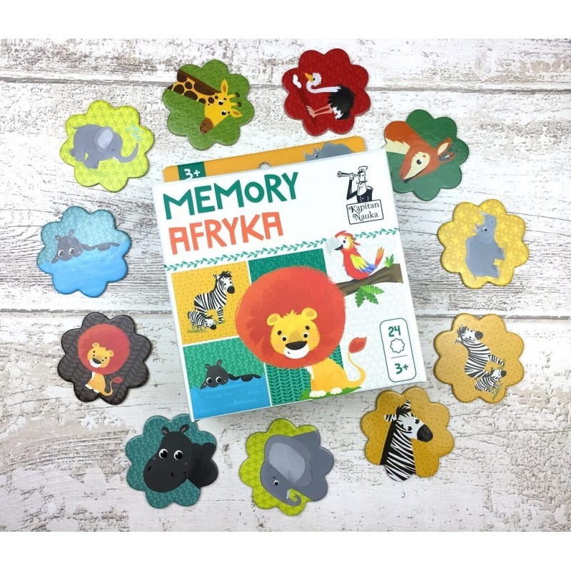 Gra pamięciowa Memory. Afryka - Kapitan Nauka