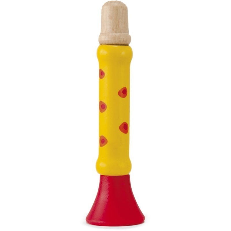 Gwizdek drewniany trąbka 1 szt. - Askato