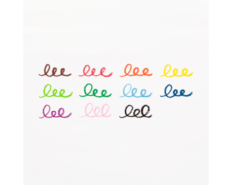 Kredki Olejne Pastelowe w Wysuwanym Etui 12 szt. Twisty Stix - Ooly