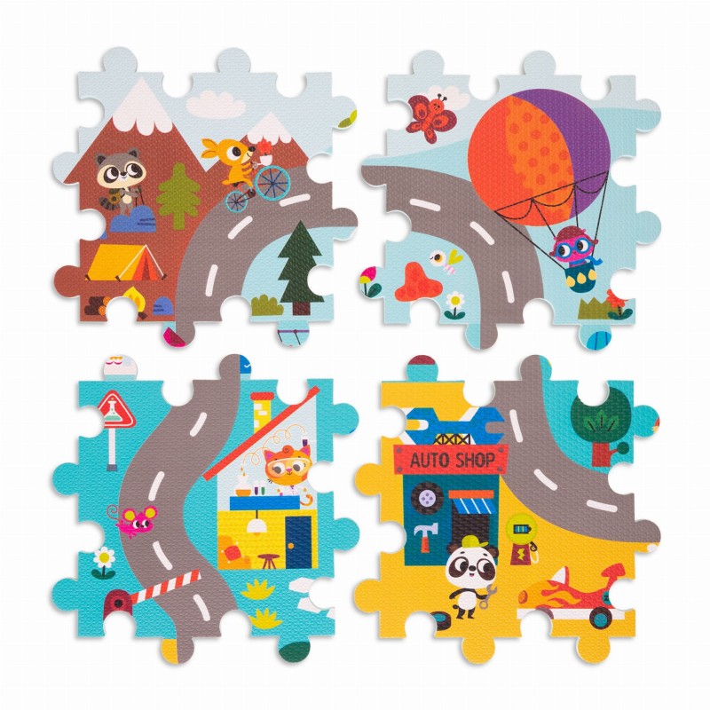 Mata Piankowa Puzzle Whimsy Land - b.Toys