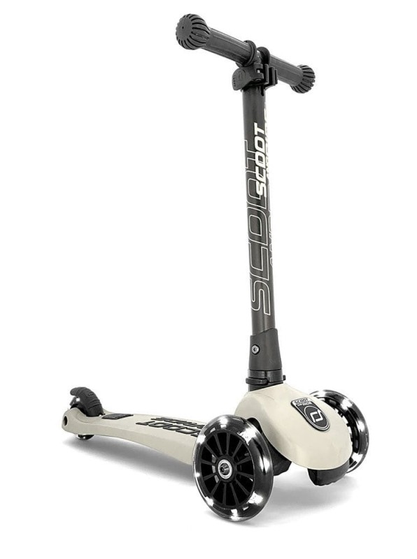 Hulajnoga Highwaykick 3 LED składana ze świecącymi kółkami Ash - Scootandride