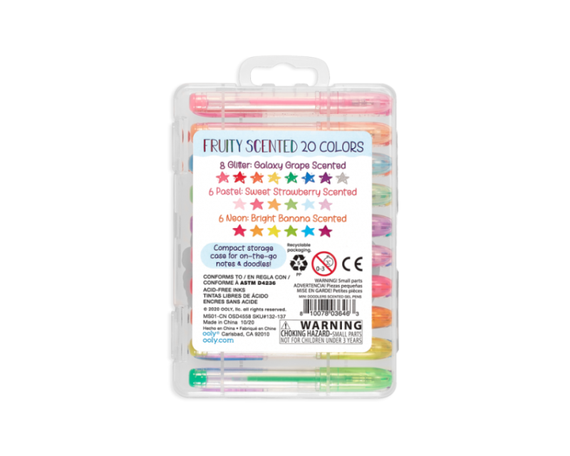 Pachnące Długopisy Żelowe Mini Doodlers 20 szt. - Ooly
