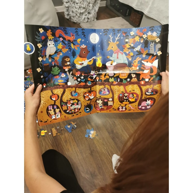 Puzzle obserwacyjne 104 el. Las - Apli Kids
