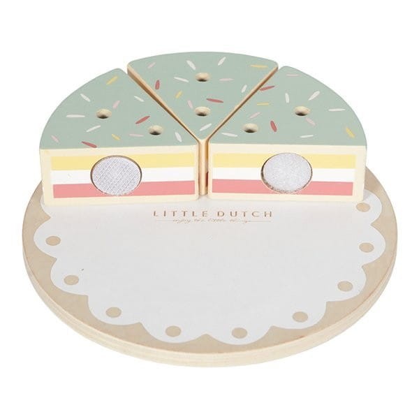 Drewniany Tort Urodzinowy Ciasto - Little Dutch