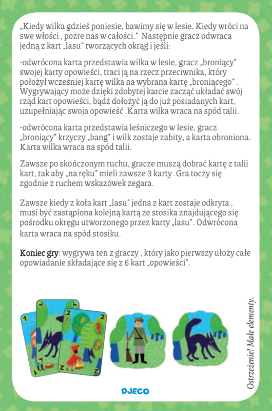 Gra Karciana Czerwony Kapturek Mechanlou od 4 lat -  Djeco