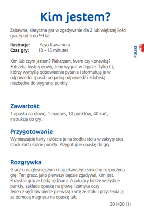 Gra Zgadnij Kim Jestem - Haba