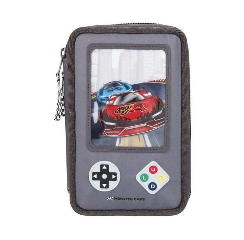 Świecący Piórnik z Wyposażeniem Monster Cars - Depesche