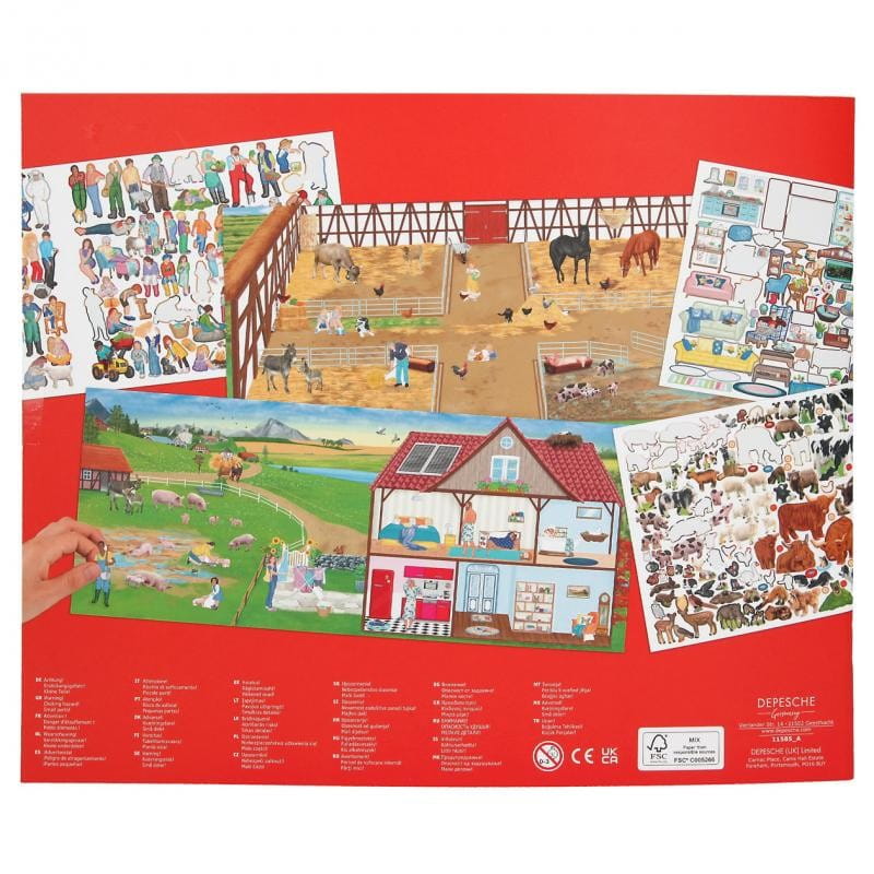 Album z naklejkami Farma projektowanie przestrzeni na wsi