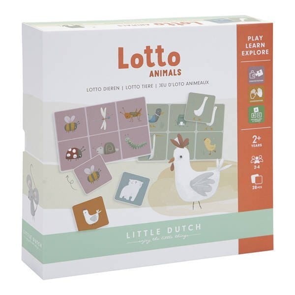 Gra edukacyjna Lotto Animals - Little Dutch