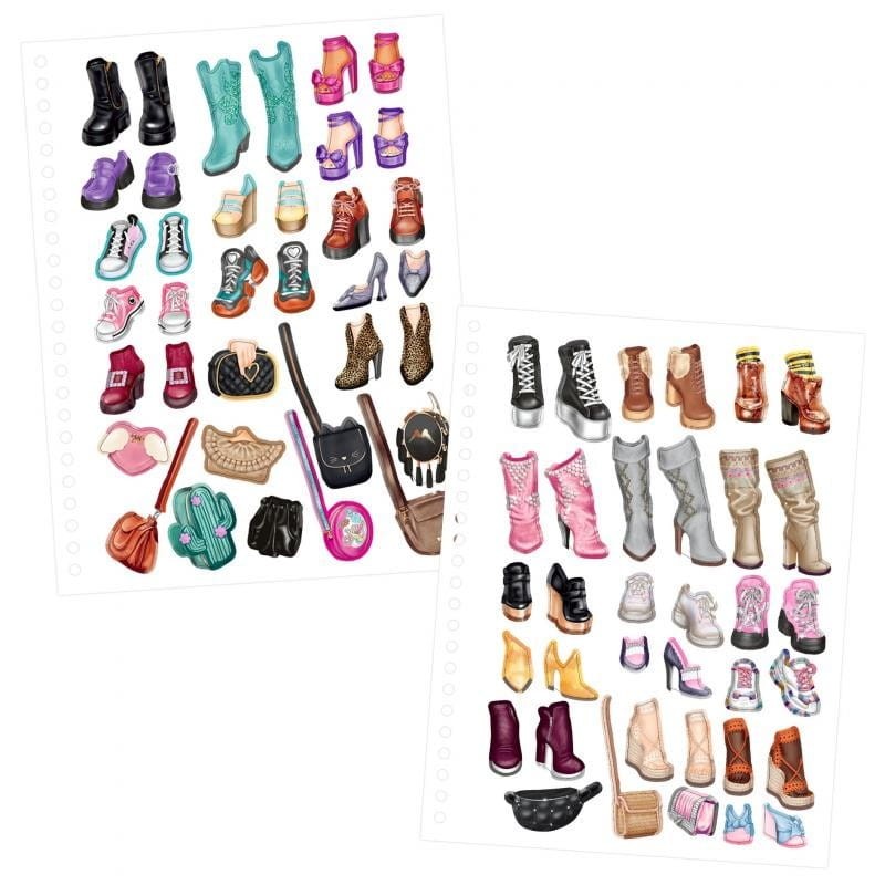 Kolorowanka z Naklejkami i Brokatowymi Długopisami - Top Model