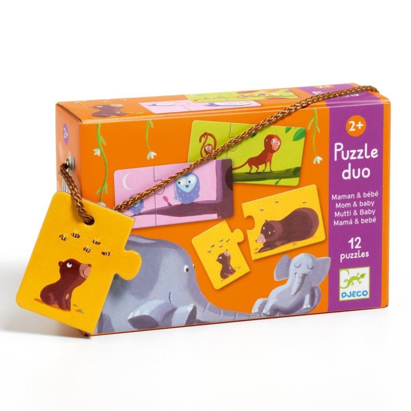 Puzzle dwuelementowe Mama i Dziecko - Djeco