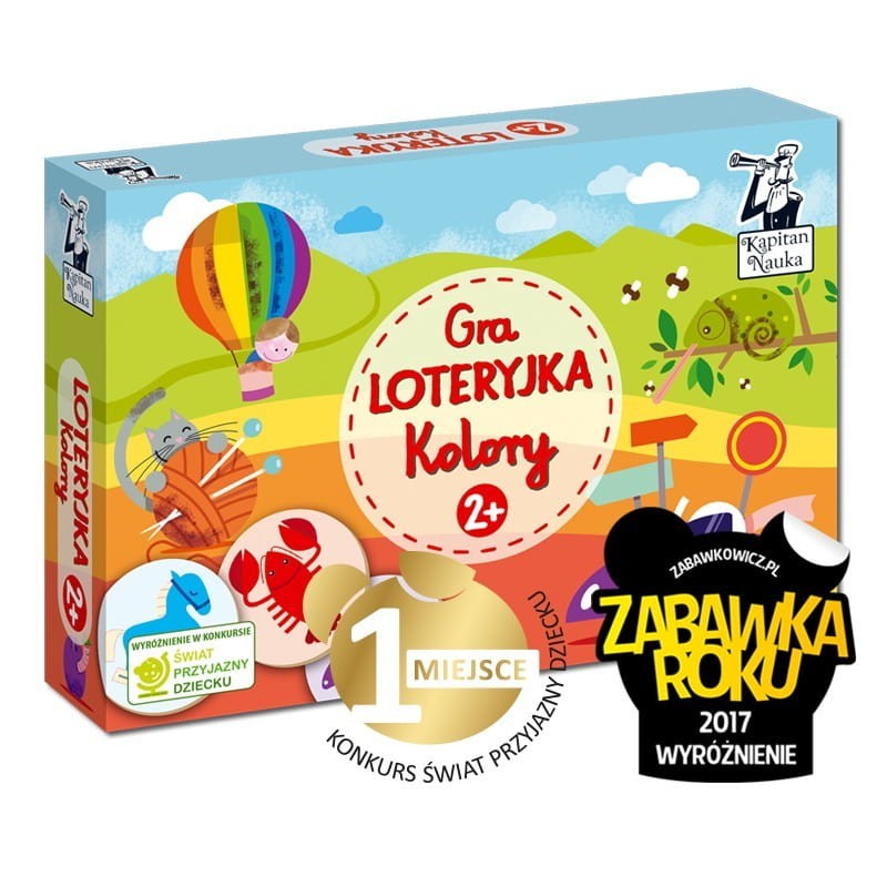 Gra Loteryjka. Kolory (plansze + żetony) - Kapitan Nauka