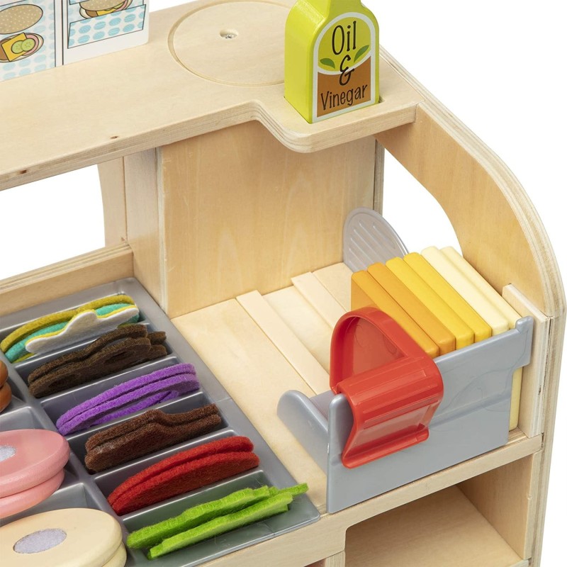Bar Kanapkowy Slice & Stack Sandwich Counter - Melissa & Doug