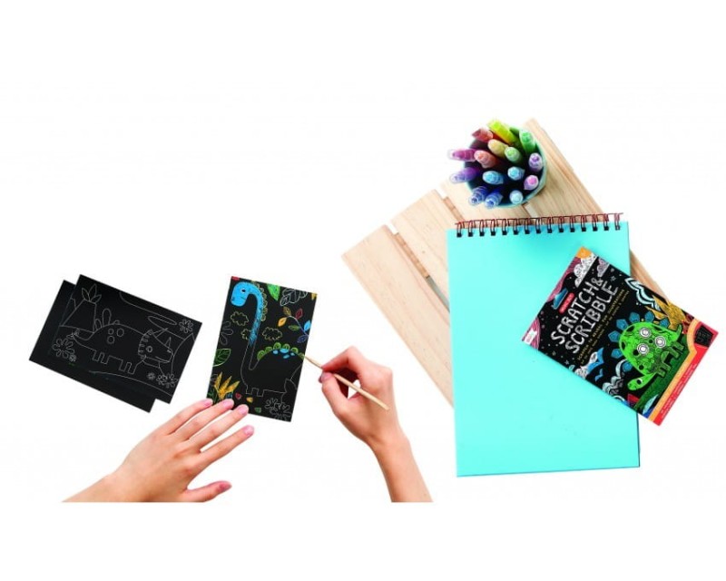 Kolorowe Wydparywanki 6 szt. Dinozaury - Ooly