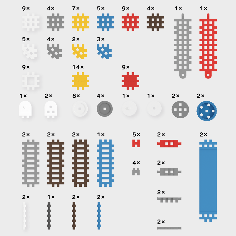 Mini Waffle Konstruktor 140 dla chłopca - Marioinex