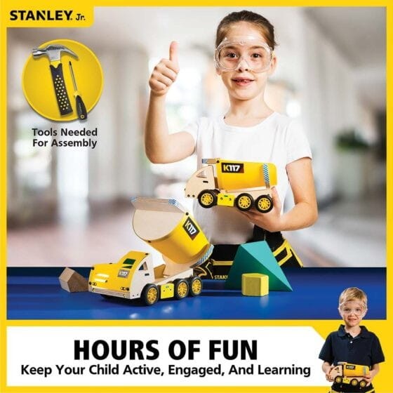 Zestaw do Konstruowania DIY Żółta Wywrotka - Stanley Jr.