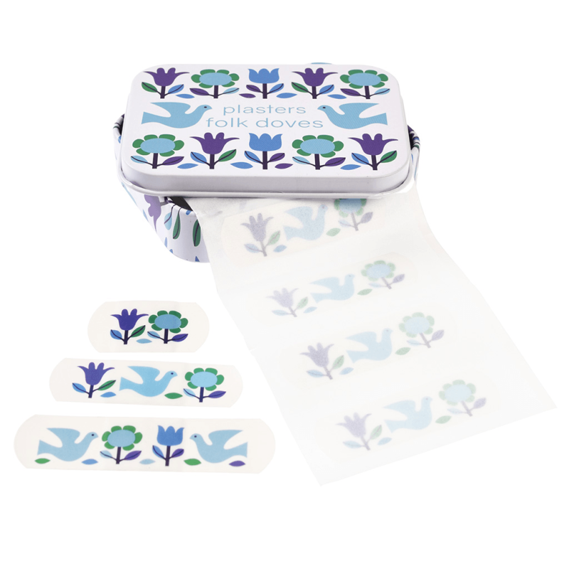 Plastry opatrunkowe w pudełku Folk 30 szt. - Rex London