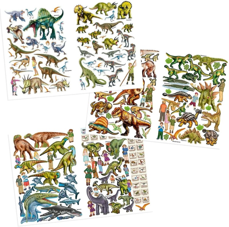 Album z naklejkami Dino Zoo kreatywny zeszyt - Depesche