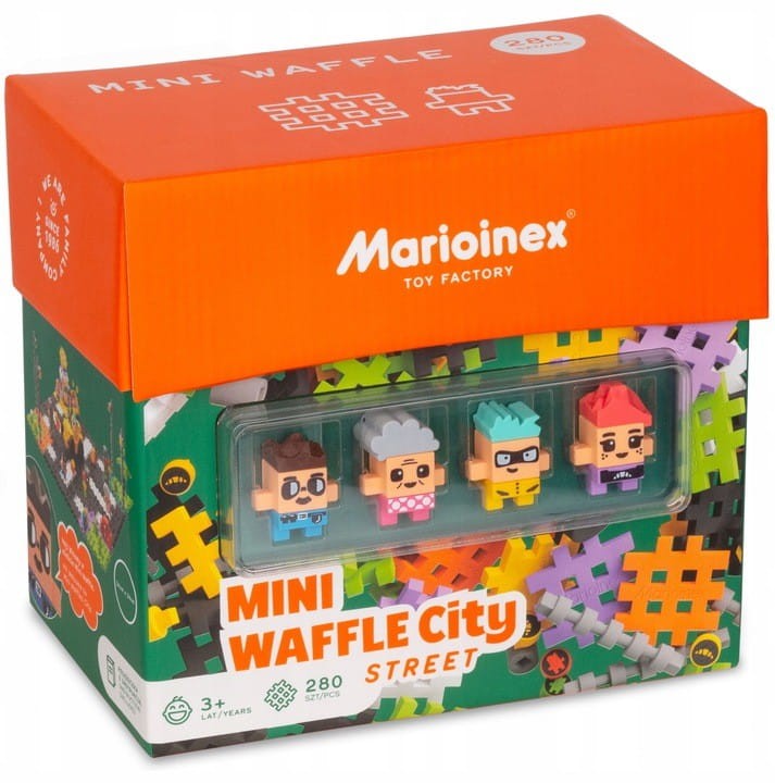 Mini waffle 280 el. City Street Klocki Marioinex