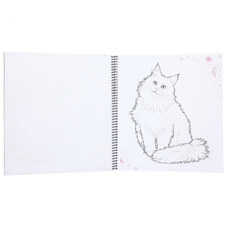 Szkicownik z 84 Naklejkami Kitty - Top Model