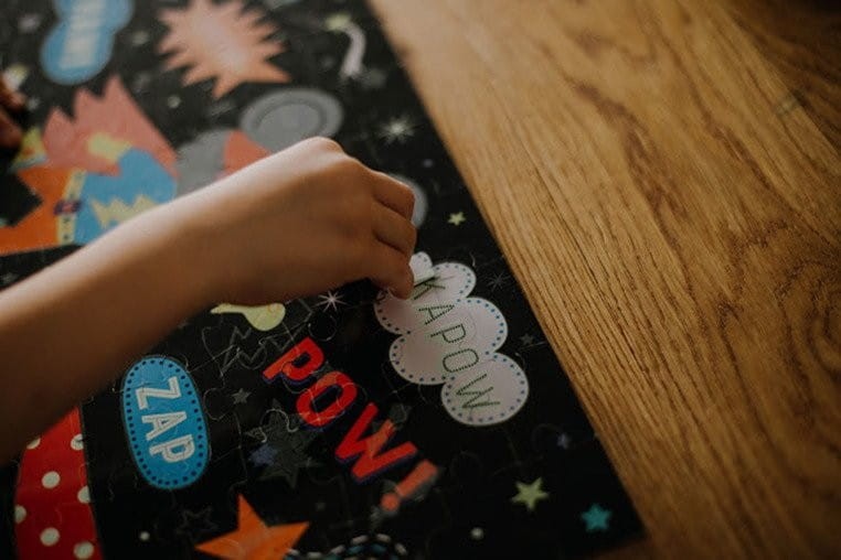 Puzzle Świecące w Ciemności Superbohaterowie 100 el. - Mudpuppy