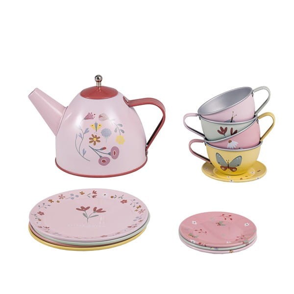 Zestaw herbaciany metalowy w Kwiatki- Little Dutch