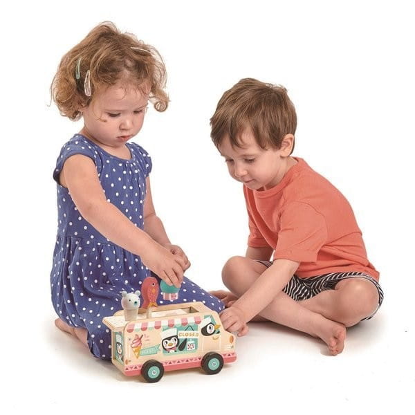 Lodziarnia, Drewniany Samochód z Lodami - Tender Leaf Toys