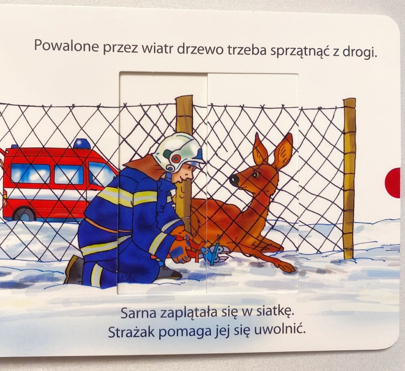 Wysuń i wsuń. Strażacy